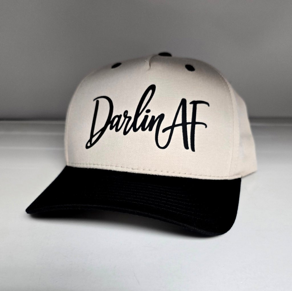 Darlin AF | Cream/Black Canvas
